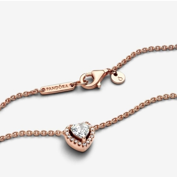 Pandora Sparkling Heart Collier Necklace - Picture 8 of 10